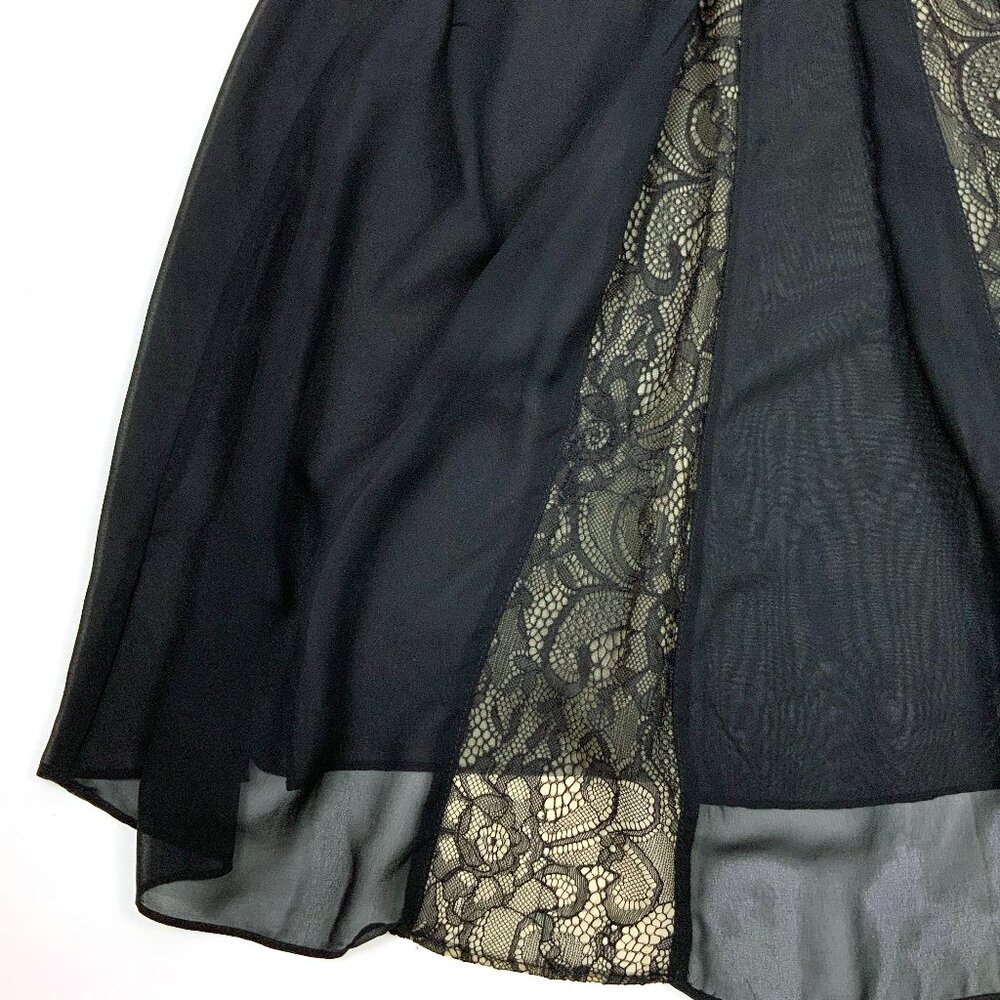 Vintage Oscar de la Renta Pink Label Black Babydoll Dress/Top Wimsigoth Sz S - Picture 10 of 16